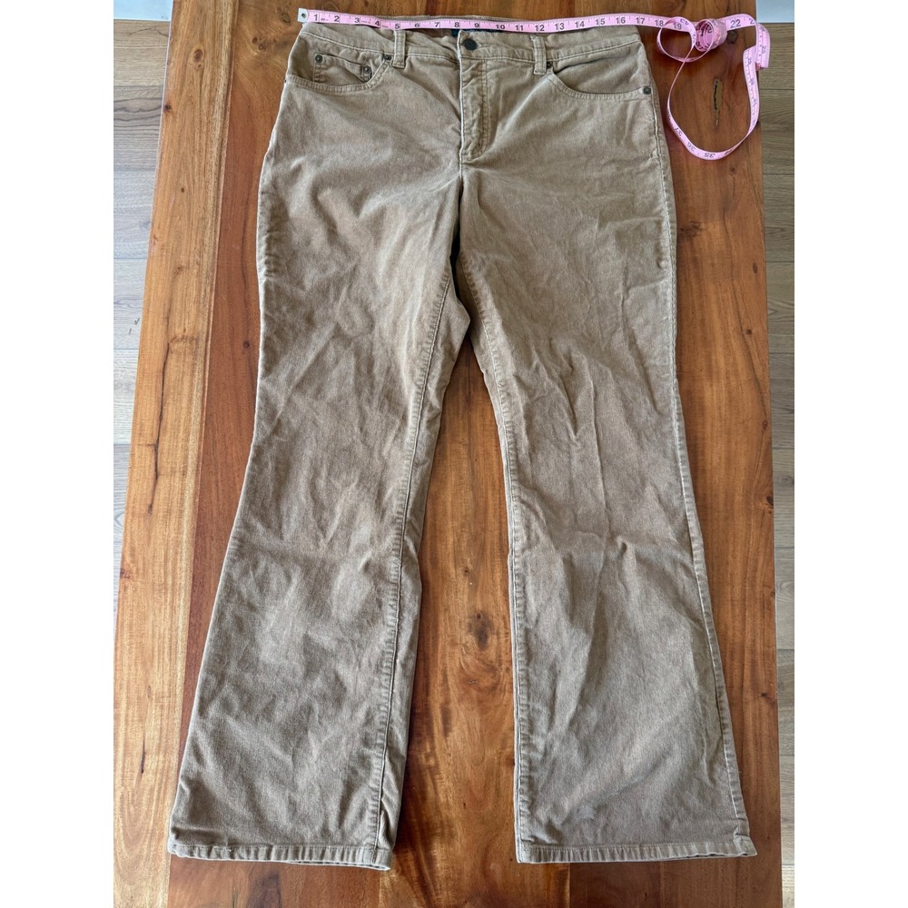 LRL Lauren Jeans Co. Ralph Lauren Corduroy Pants Flare Leg Size 10